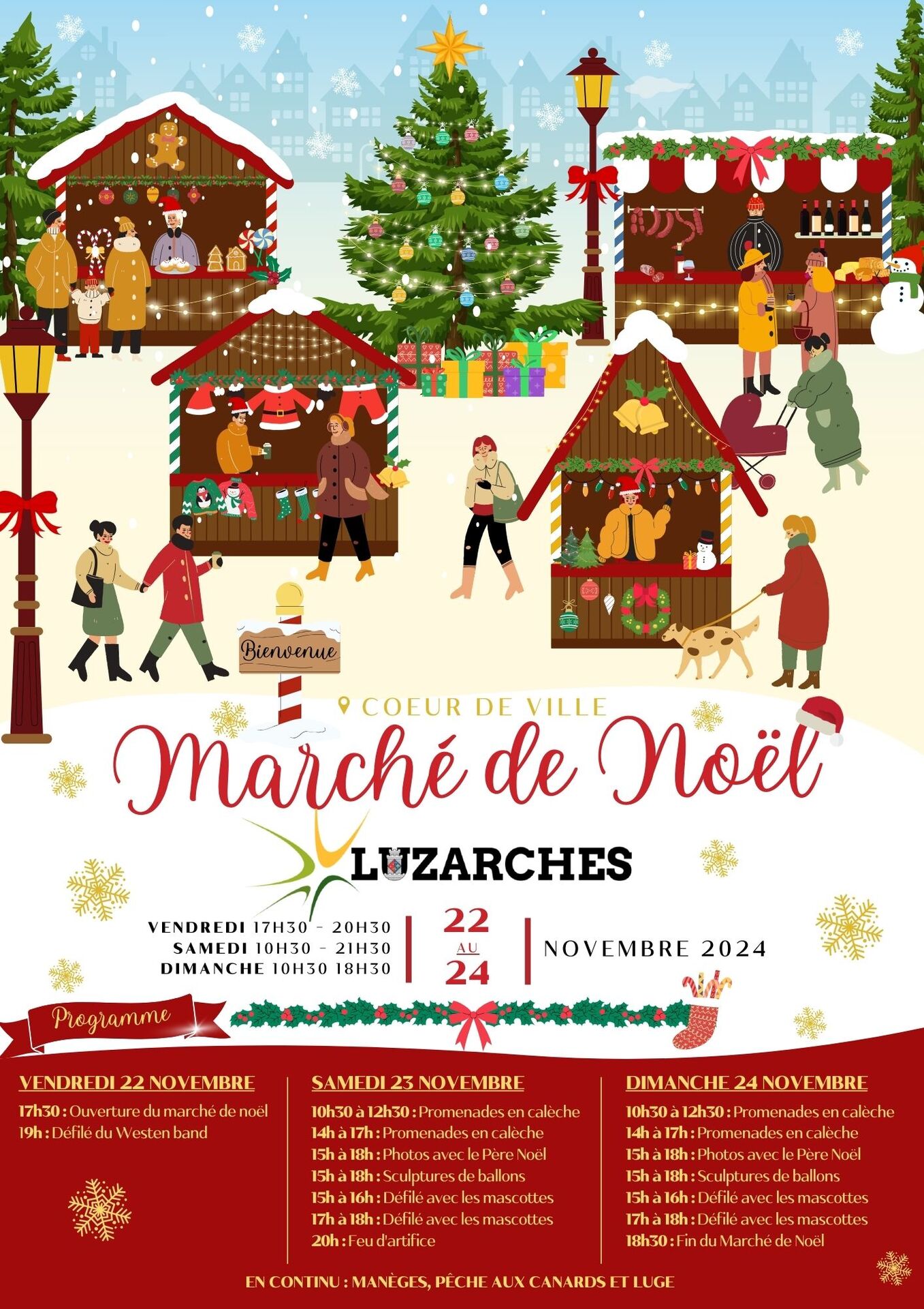 Marché de Noël à Luzarches Du 22 au 24 nov 2024