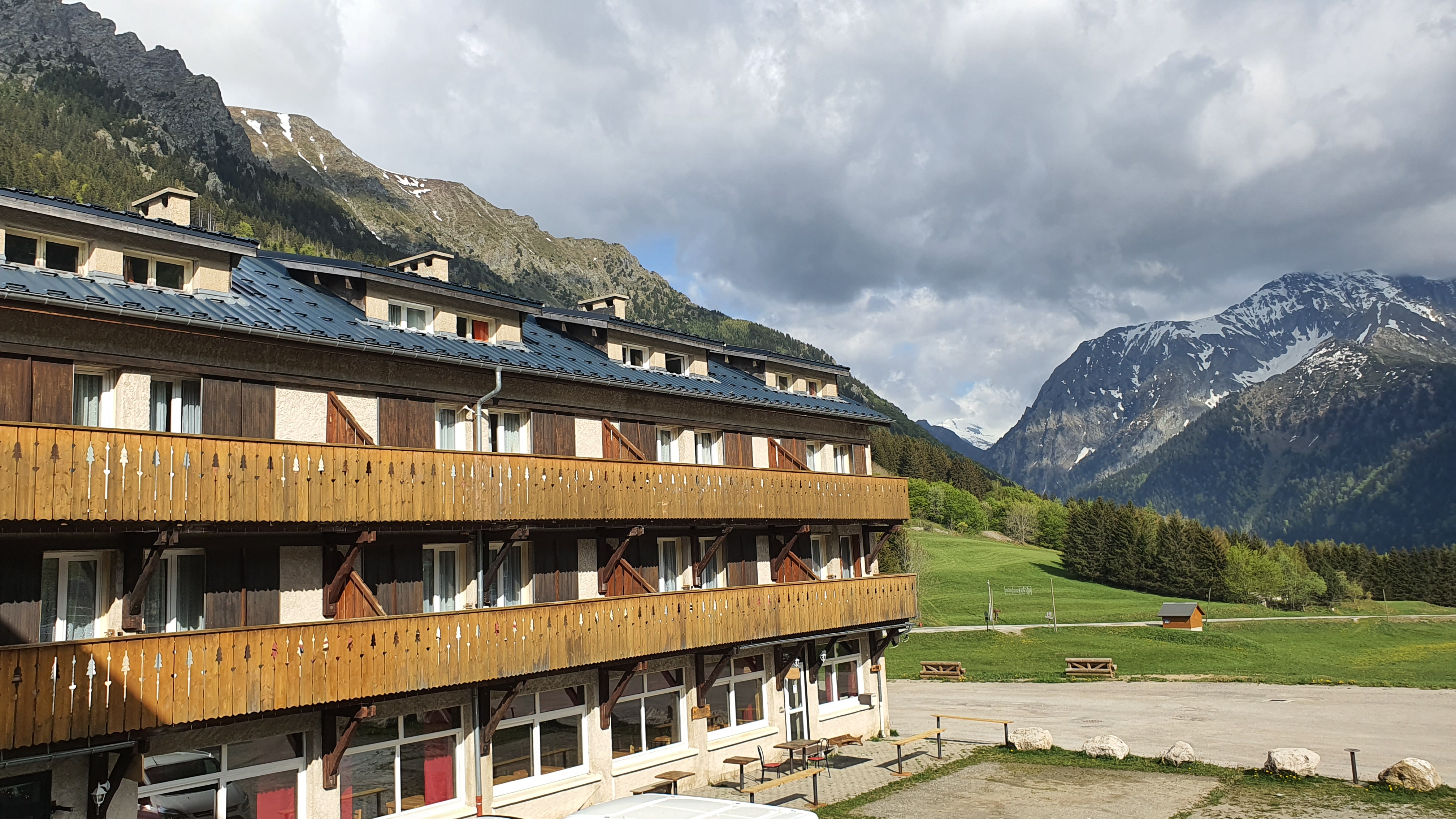 Vue du batîment du Village vacances