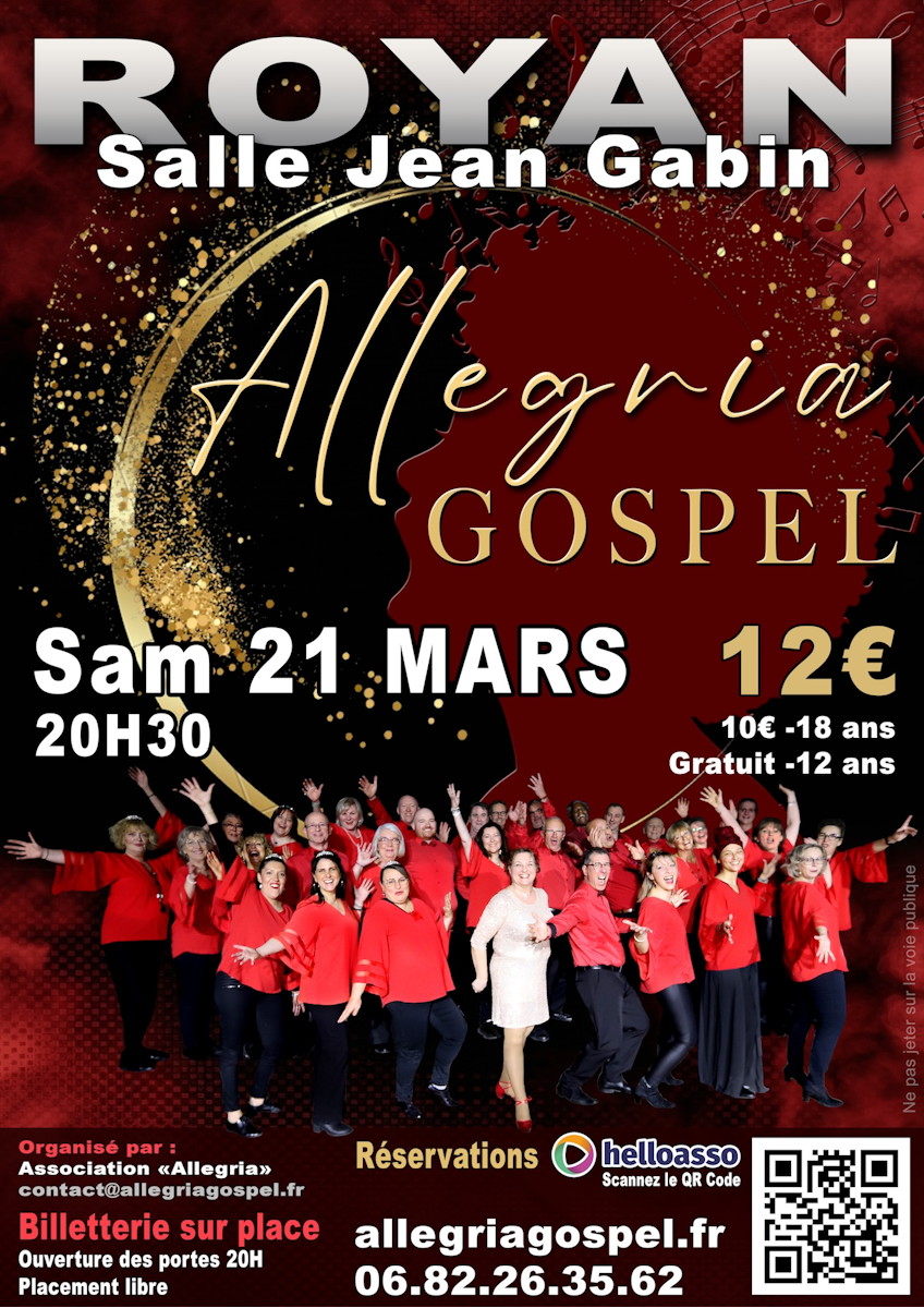 Concert de gospel et rythm 'n blues
