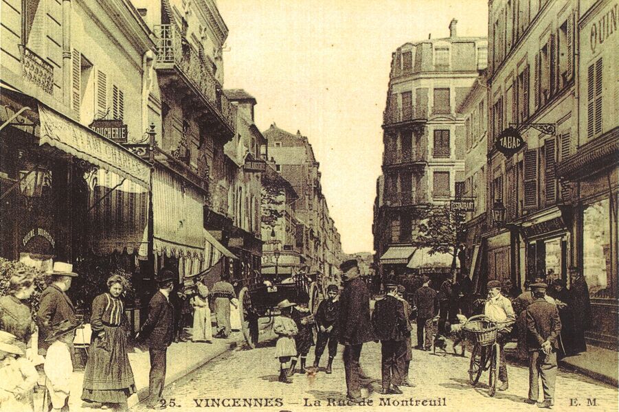 Rue de Montreuil au début du XXe siècle 
