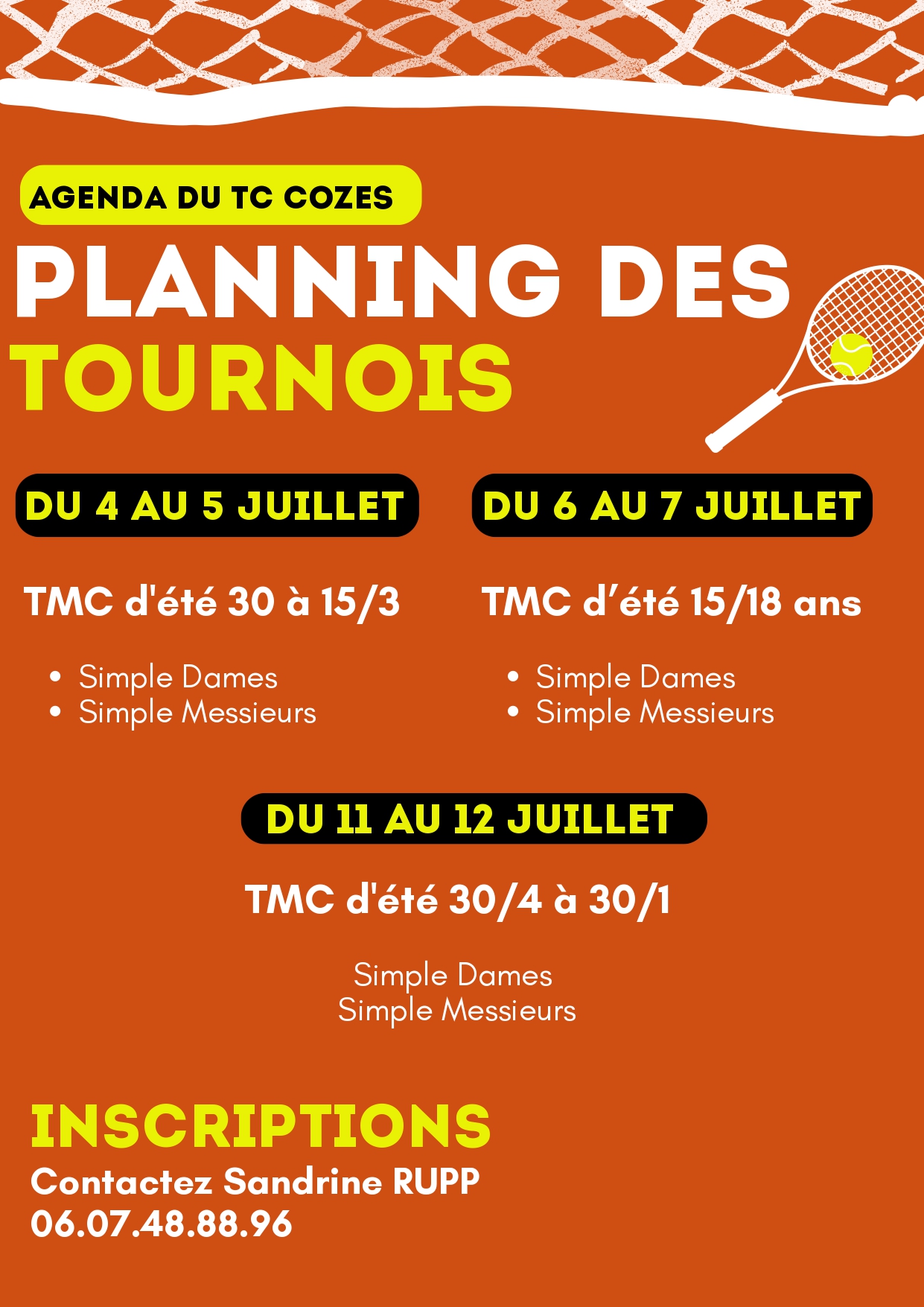 Tournoi TMC - Tennis Club