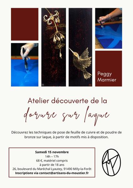 Atelier découverte de la dorure sur laque