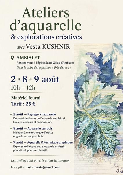 Ateliers d'aquarelle & explorations créatives