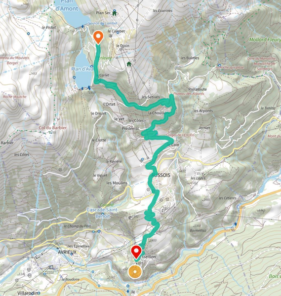 Montée cyclo Aussois