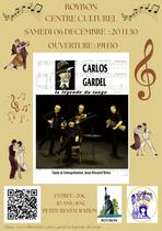 soirée musicale "Carlos GARDEL, la légende du Tango"_Roybon