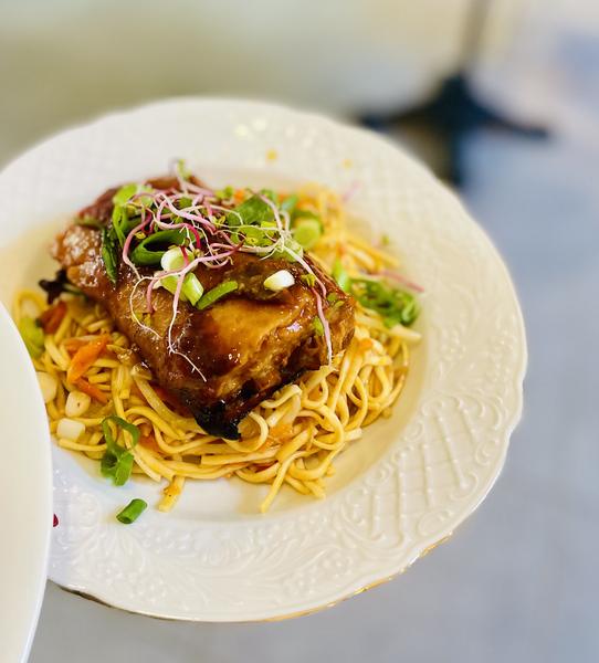 Une présentation dassiette à la Brasserie de Cruas