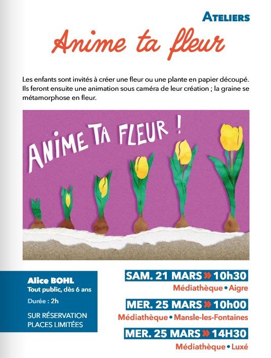 Atelier "anime ta fleur"