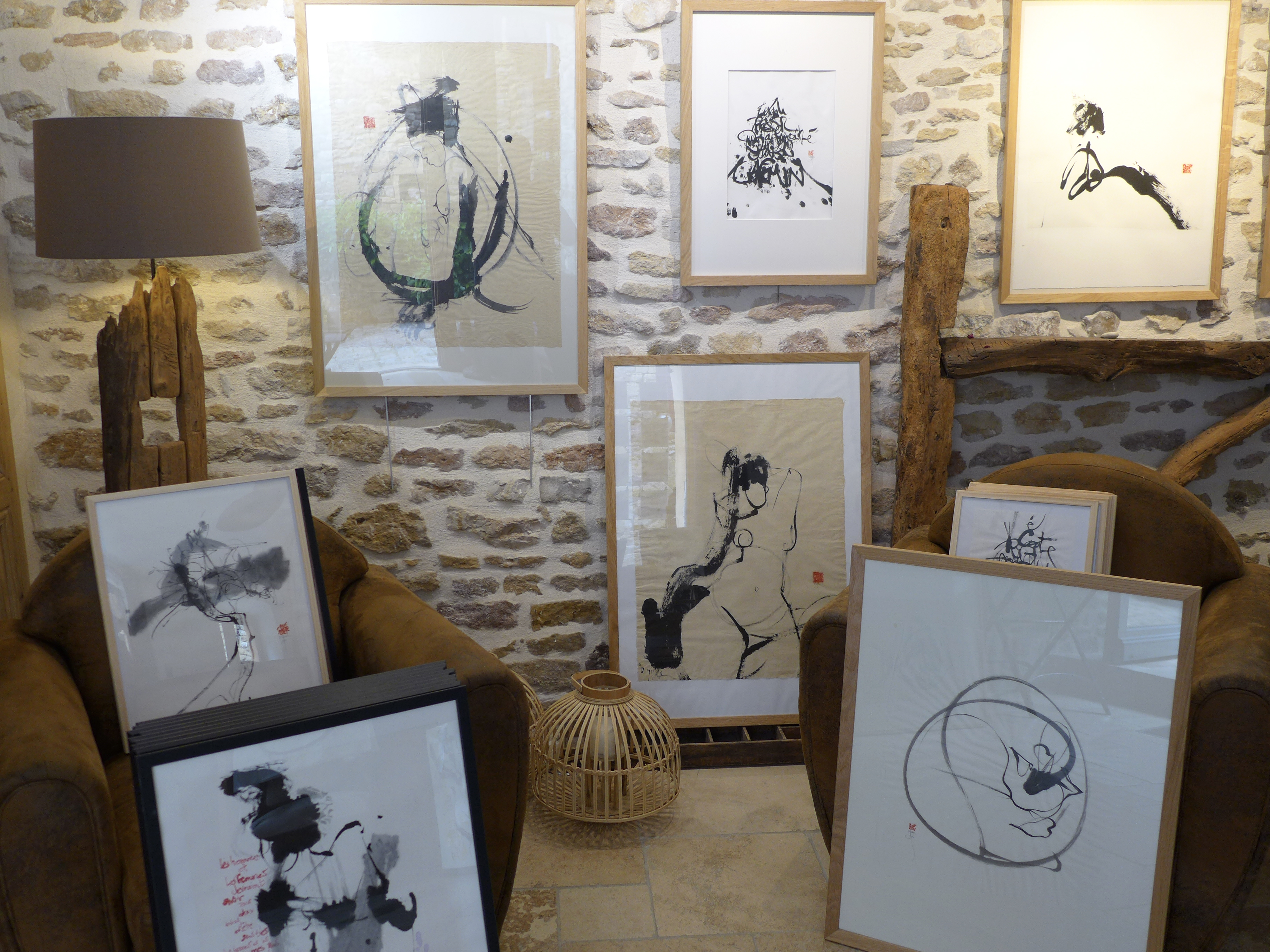atelier yves dimier calligraphie contemporaine Oingt rue tyre laine