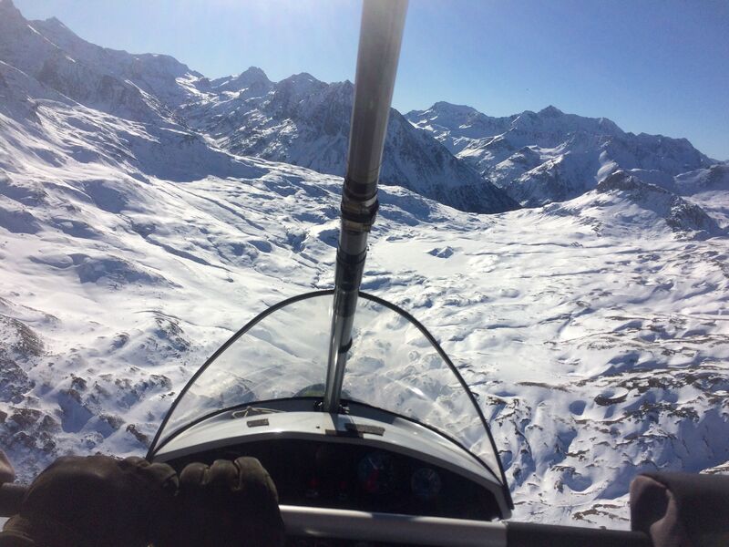 Paysage d'hiver en ULM