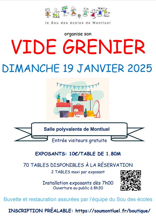 Vide grenier du Sou des écoles_Montluel