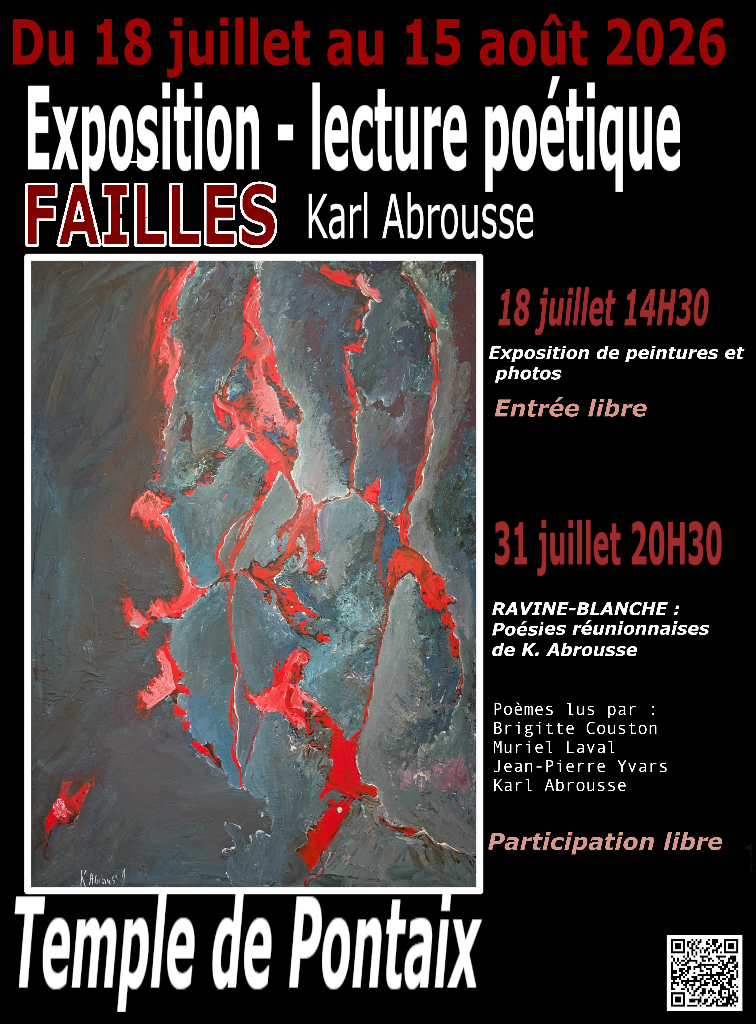 Lecture de poésie- Karl Abrousse