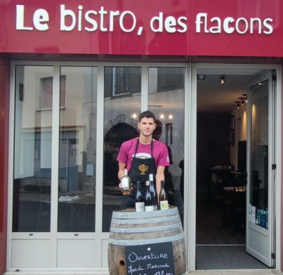 Le bistro, des flacons