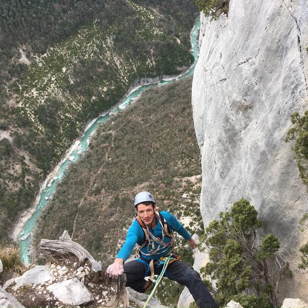 Escalade dans le Verdon