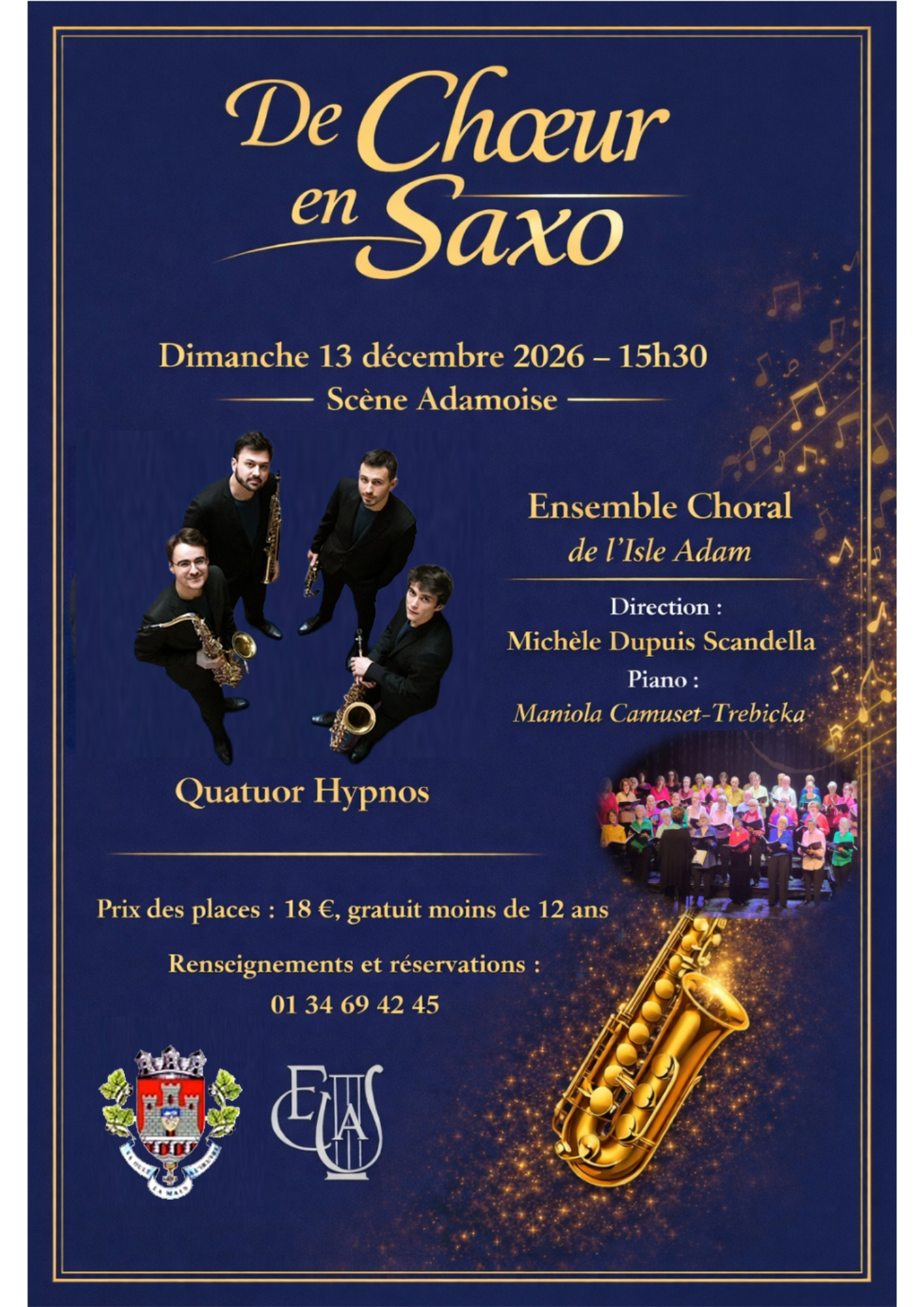 De Choeur en Saxo - Par l'Ensemble  Choral de L’Isle-Adam