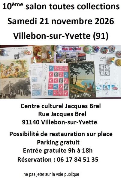10ème Salon Toutes Collections de Villebon-sur-Yvette 
