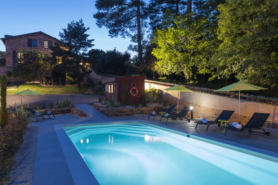 Un Soir d'été depuis la piscine