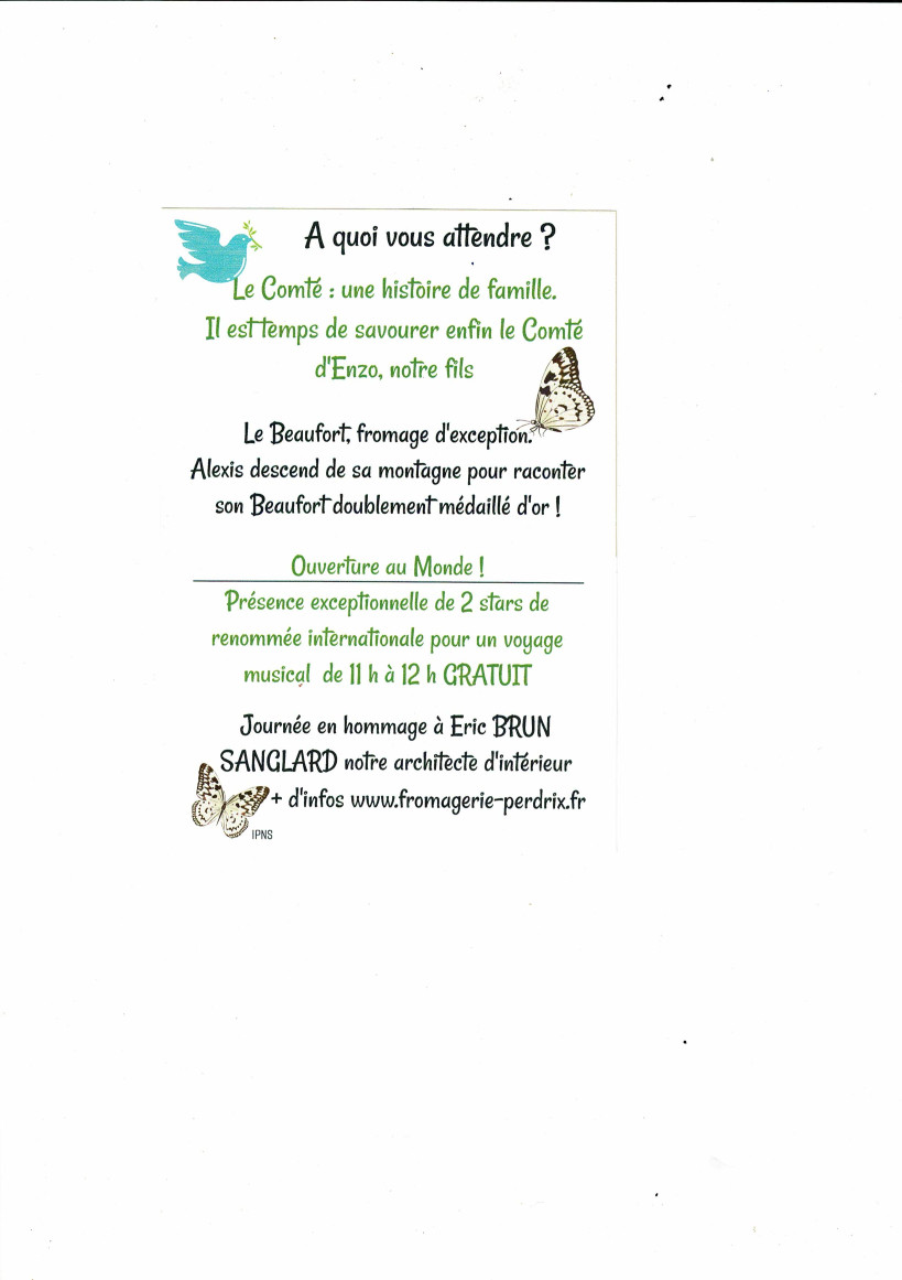 Flyer Journée du Patrimoine Gustative