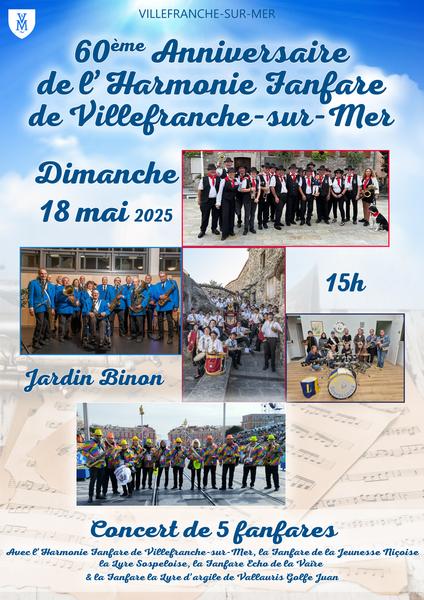 60ème anniversaire de l'Harmonie Fanfare de Villefranche_Villefranche-sur-Mer