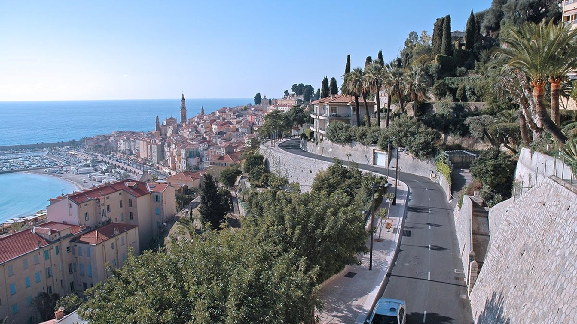 Vue du Boulevard de Garavan