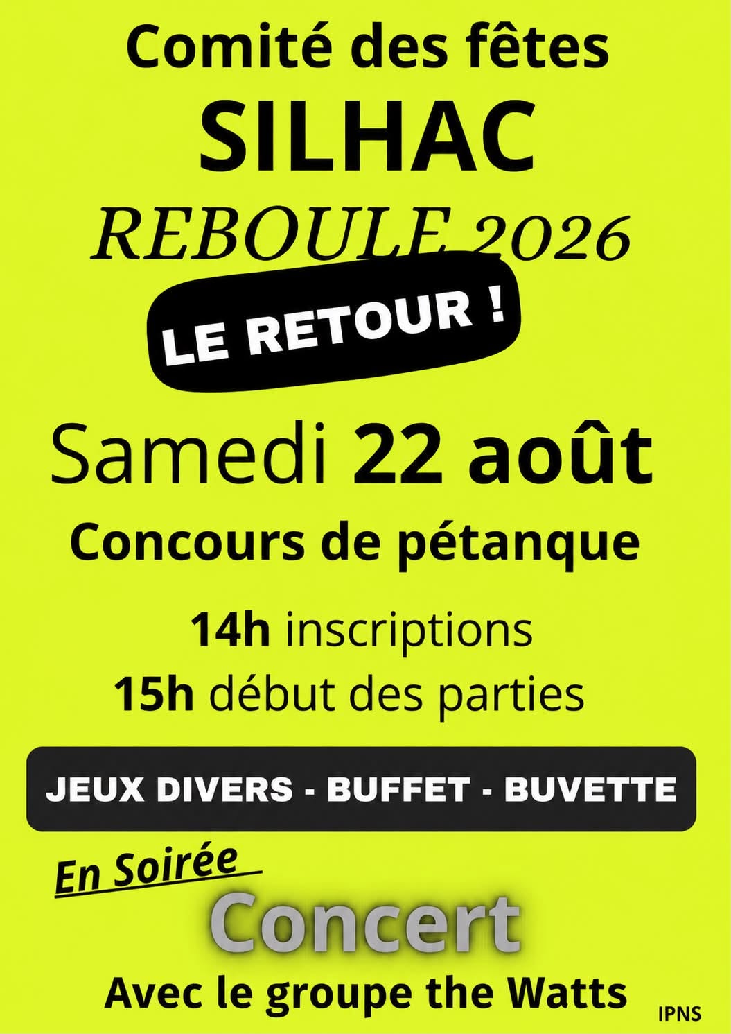 Affiche de la fête