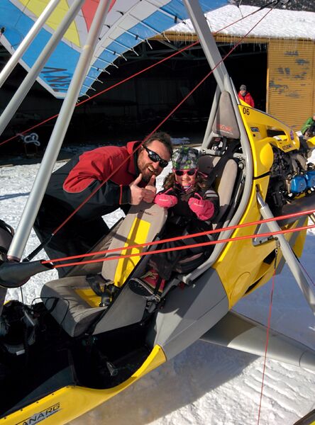 Vue plongeante sur l'ULM