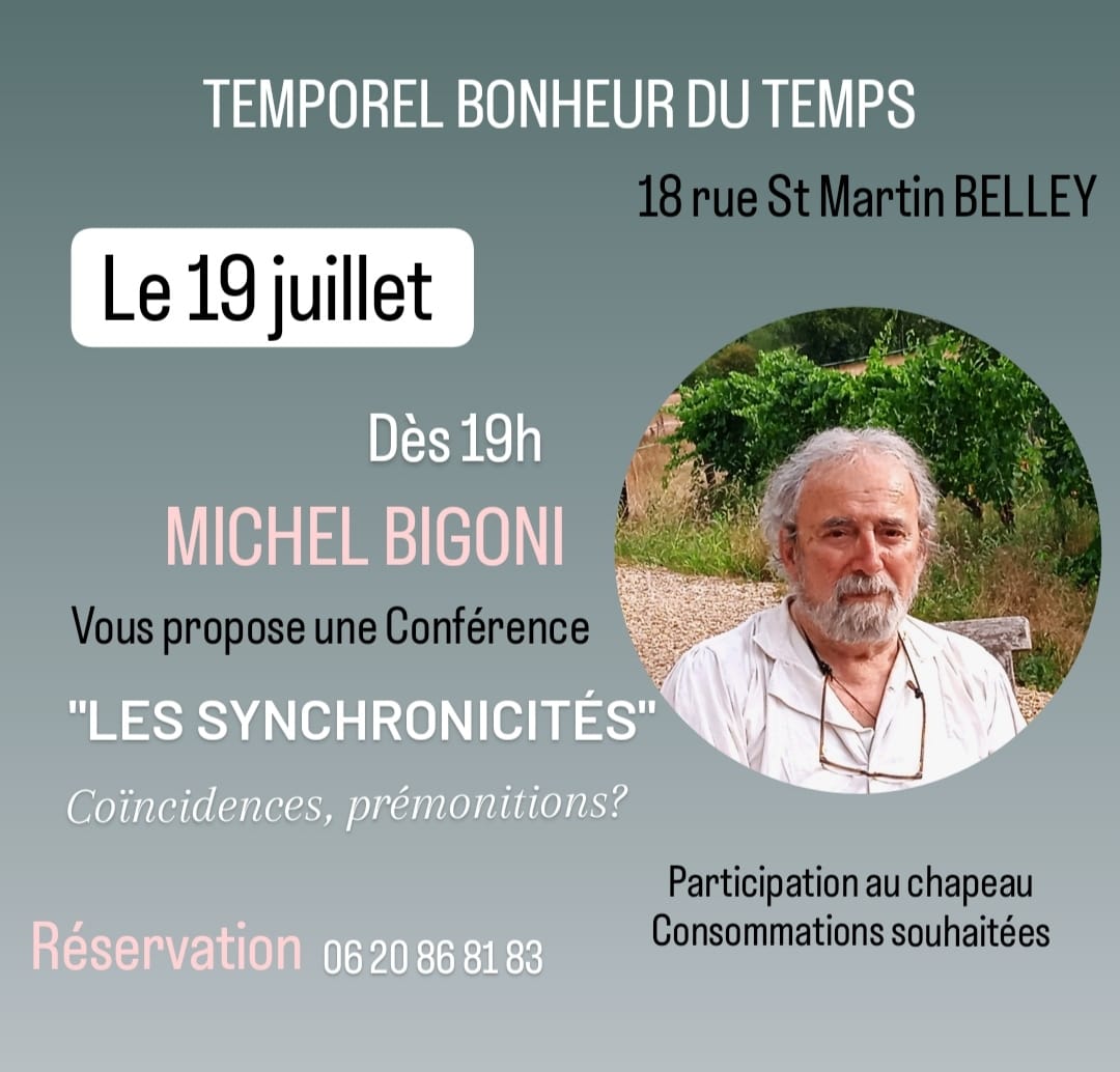 Conférence "Les Synchronicités" à Belley