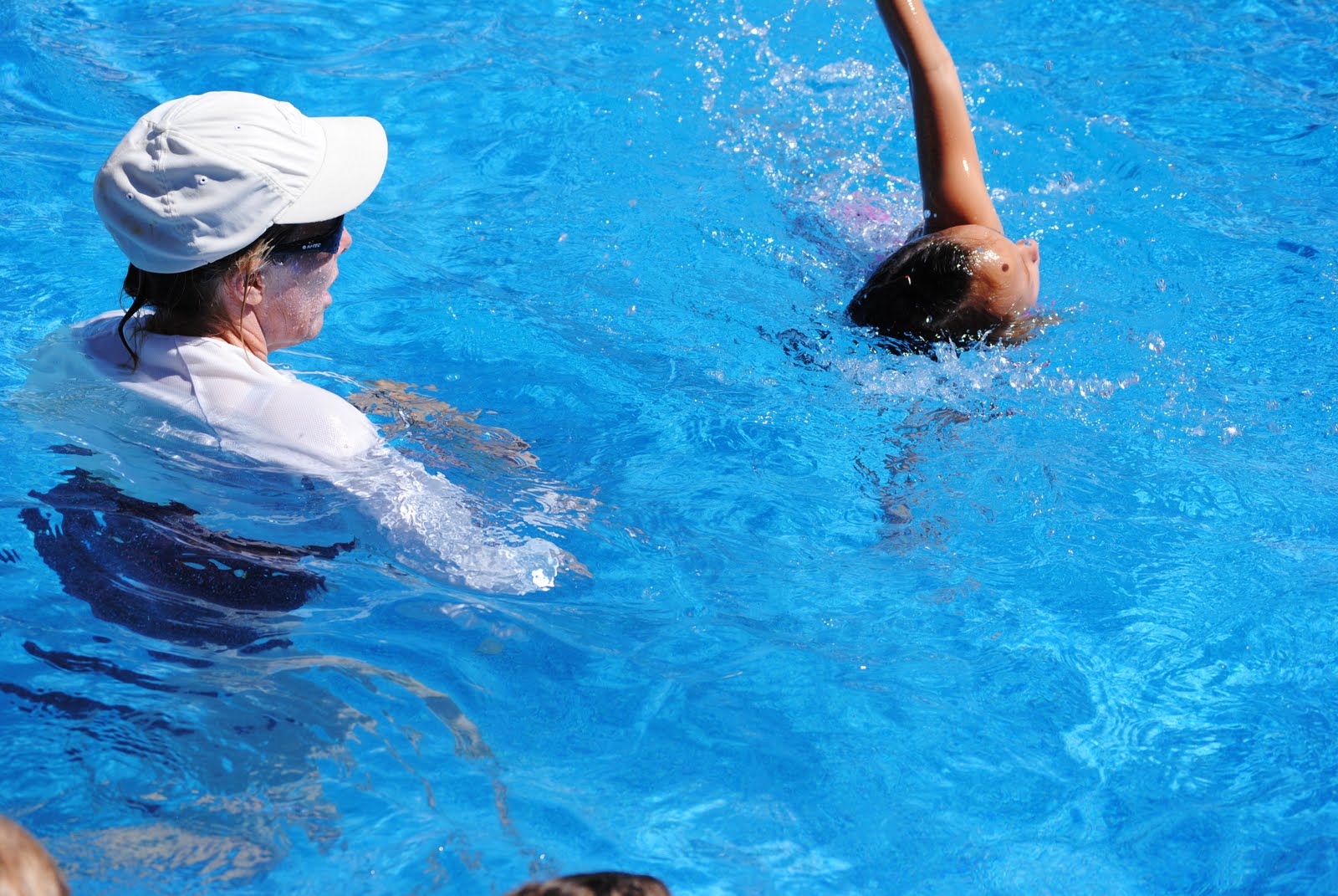 Cours de natation pour les enfants au CNPA de La Flotte
