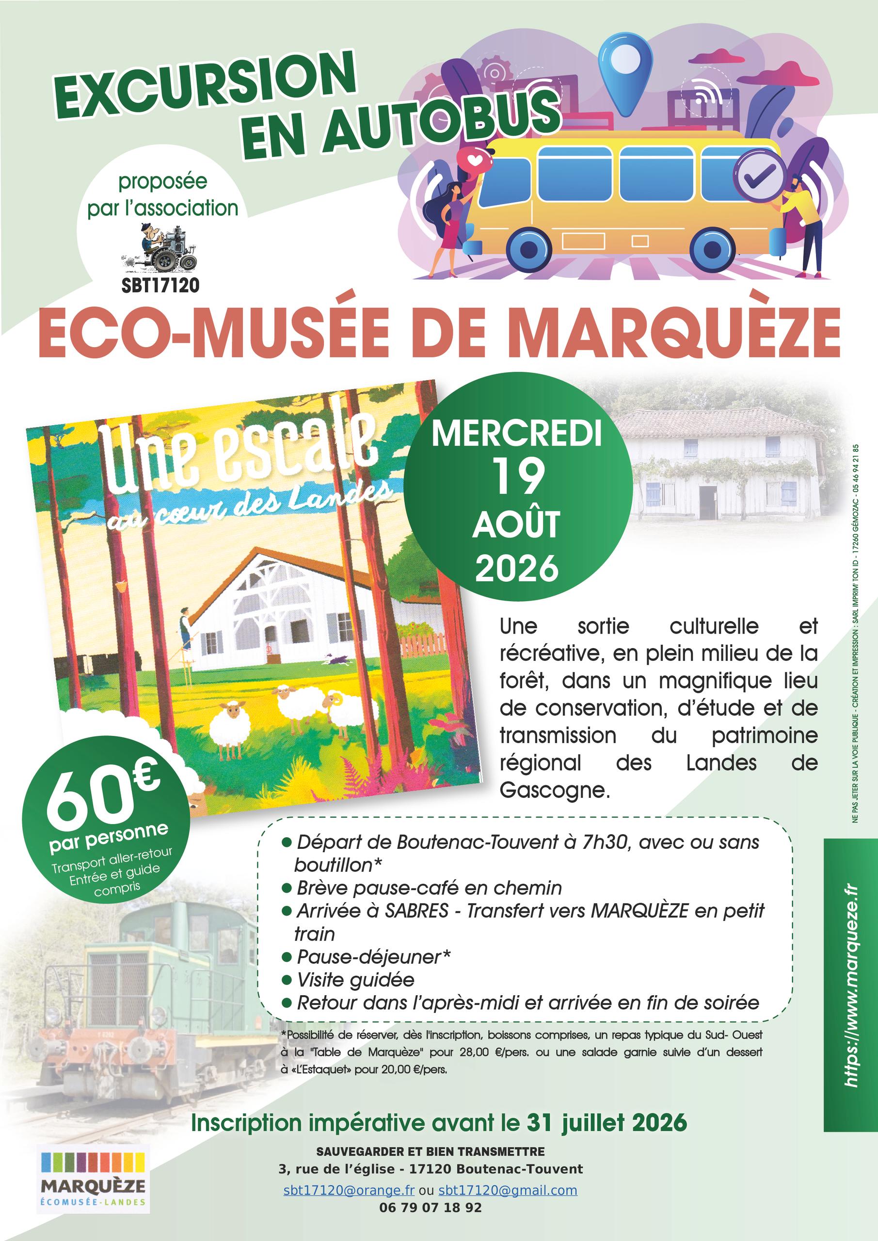 Sortie en autobus : Les Landes de Gascogne