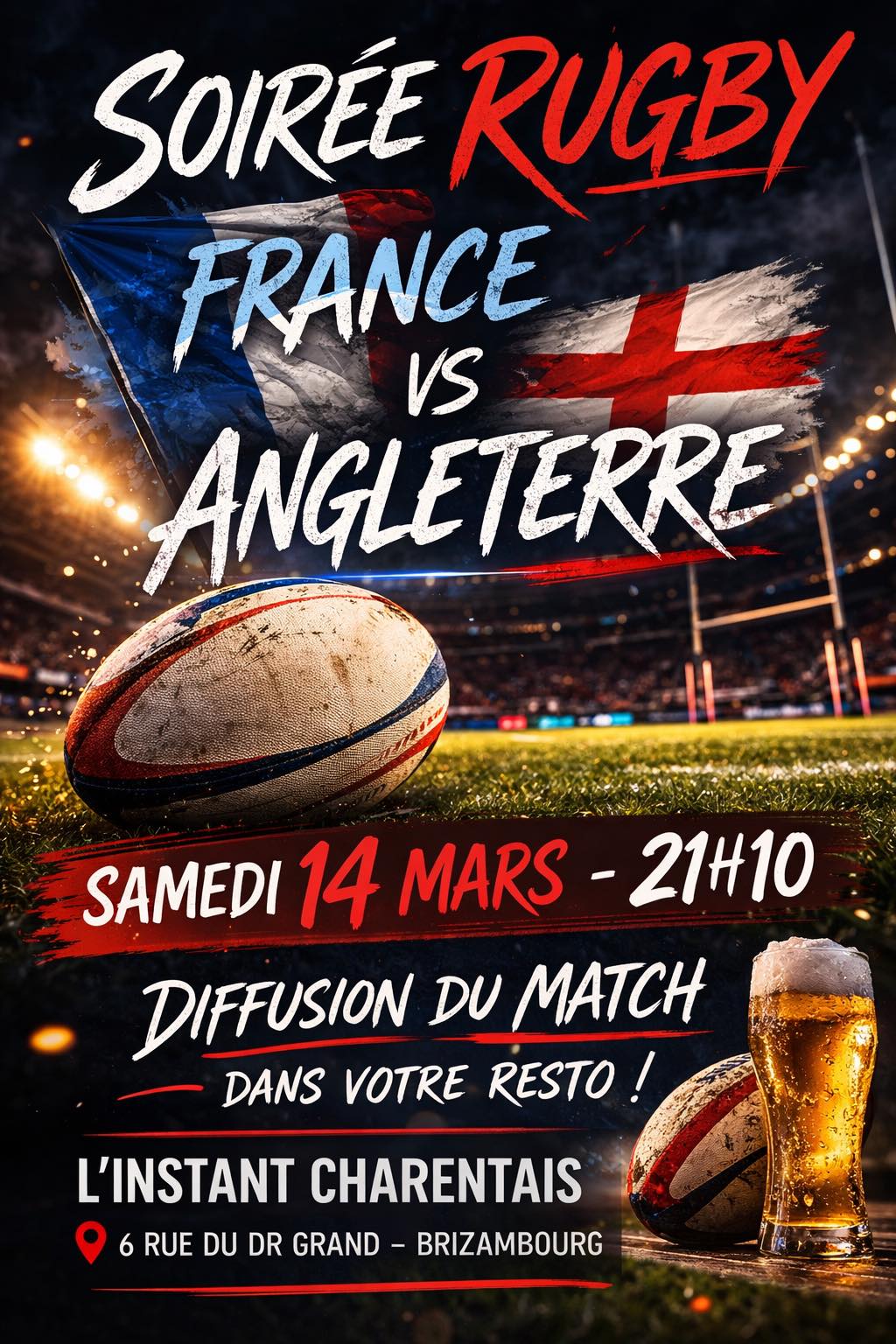 Soirée Rugby - Instant Charentais