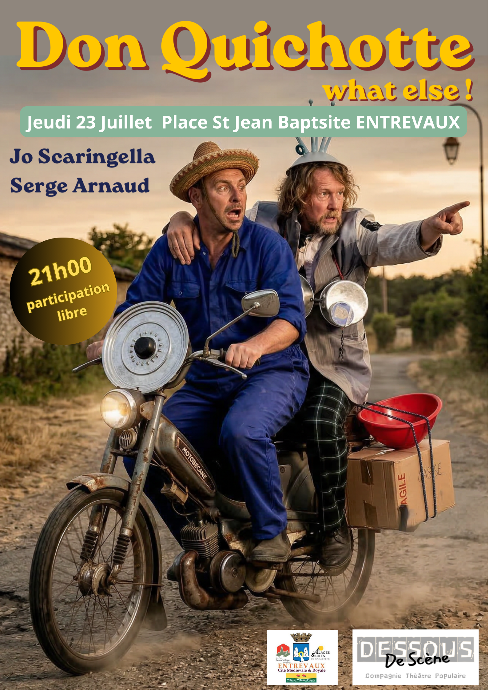 Soirée théâtre “ Don Quichotte. What else !  “