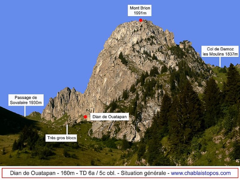 Site d&rsquo escalade –  Le Mont Brion