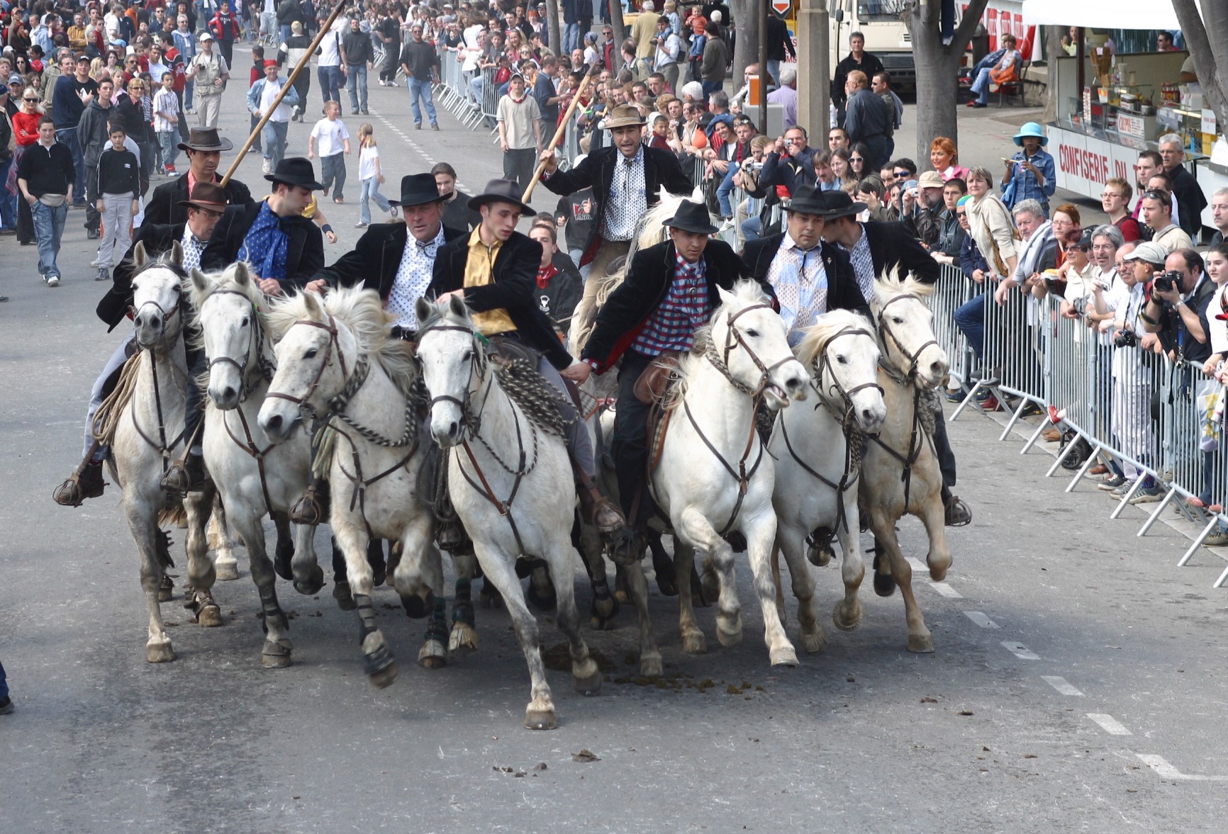 Les taureaux dans les rues – Feria du riz