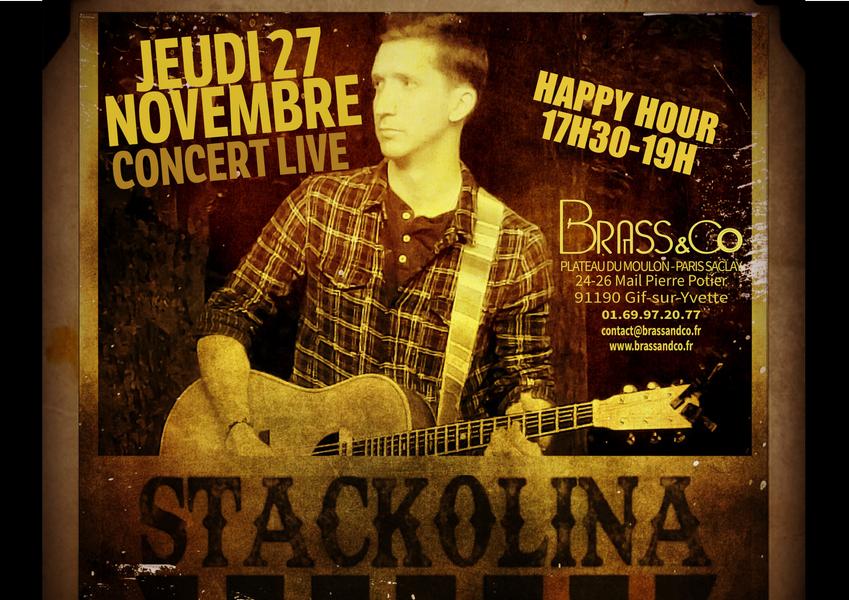 Concert live STACKOLINA au Brass&Co 