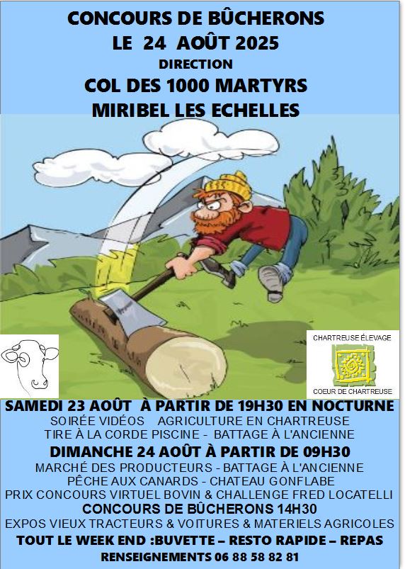 Concours de Bûcherons & Comice Agricole 38/73_Miribel-les-Échelles