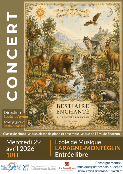 Concert : bestiaire enchanté & créatures d'antan