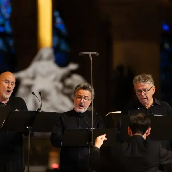 Chanteurs sur scène 