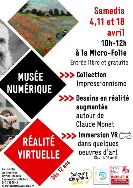 Visite libre de Micro Folie : collection impressionisme_Les Avenières Veyrins-Thuellin