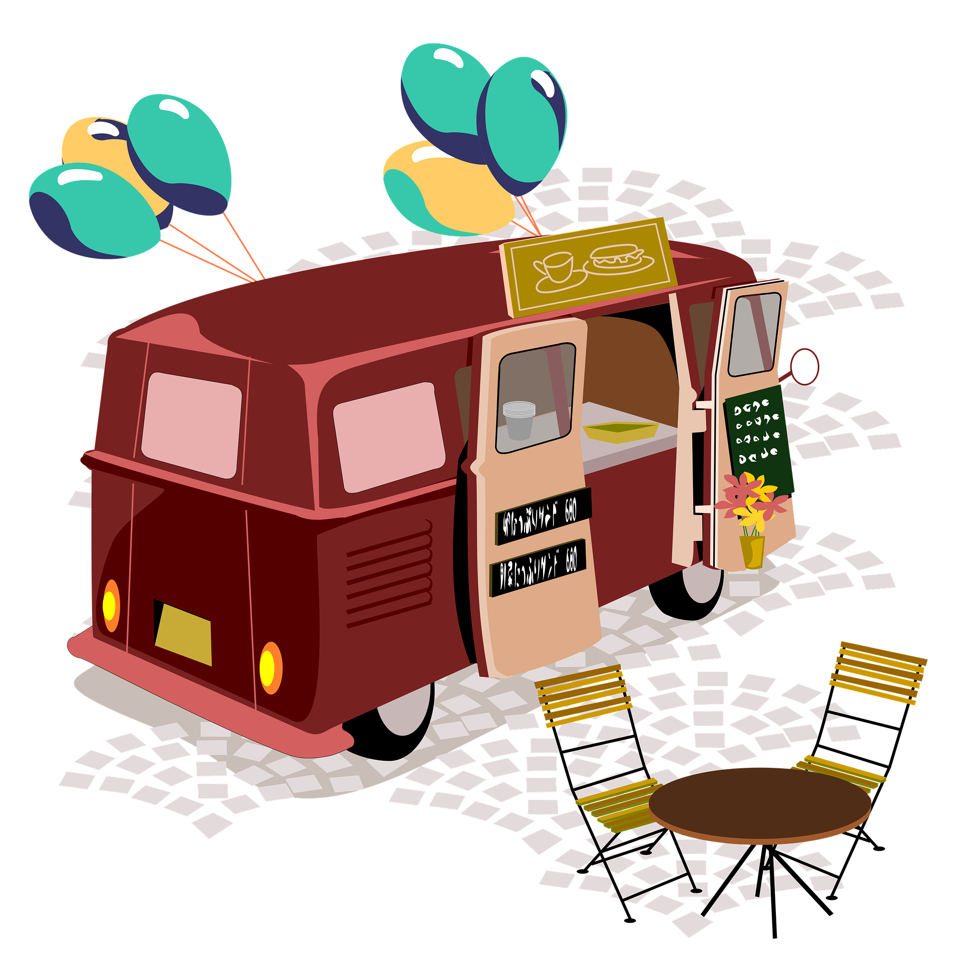 Soirée festive food truck avec animation musicale