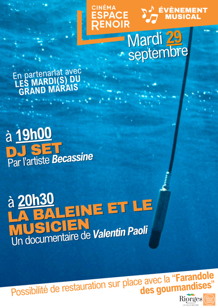 Les Mardi(s) du Grand Marais : Dj set - La baleine et le musicien_Riorges