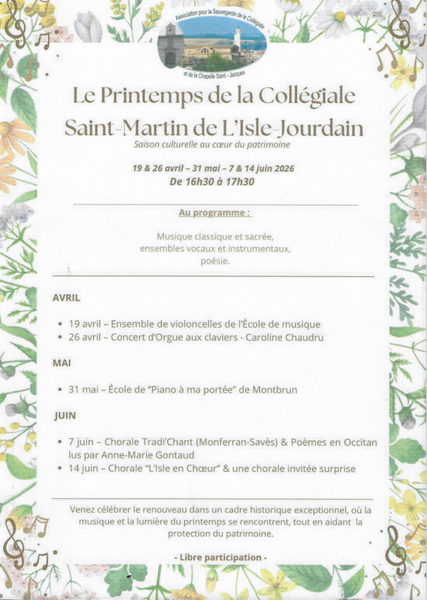 Le printemps de la collégiale_L'Isle-Jourdain