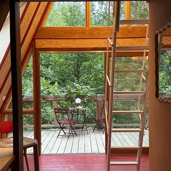 Petit déjeuner sur la terrasse à la Matriochka