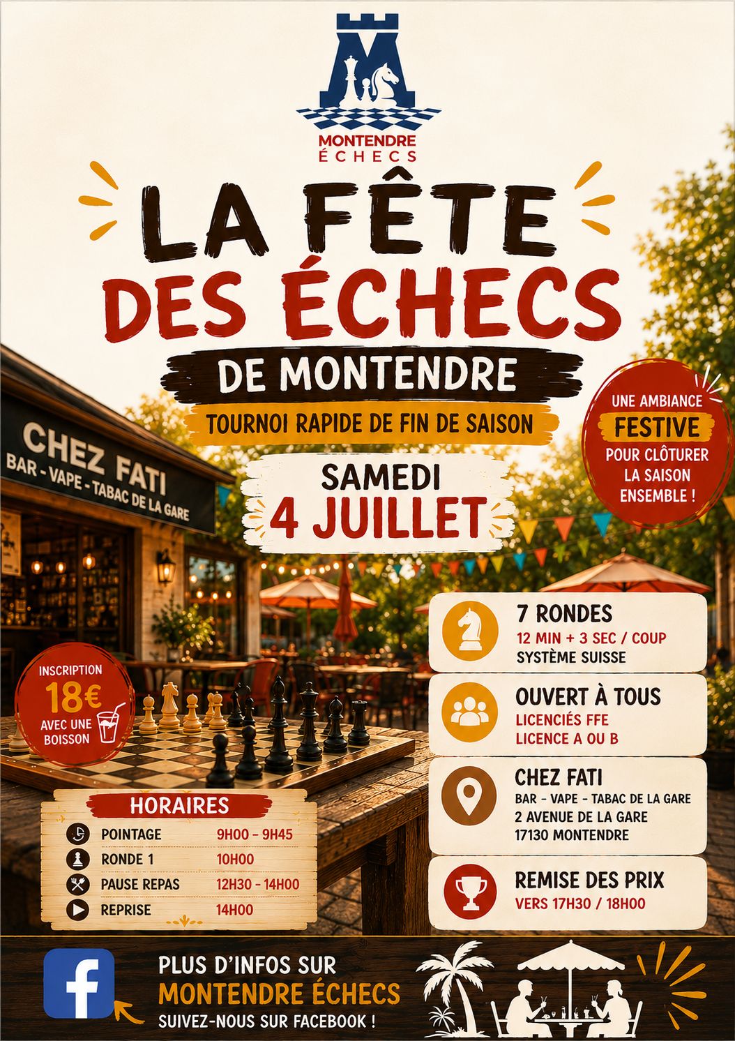 La fête des échecs de Montendre