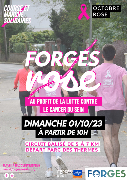 Forges rose : course et marche pour la prévention du cancer du sein