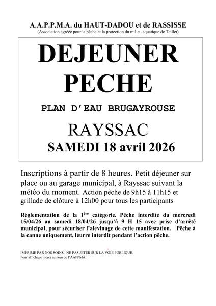 Déjeuner pêche