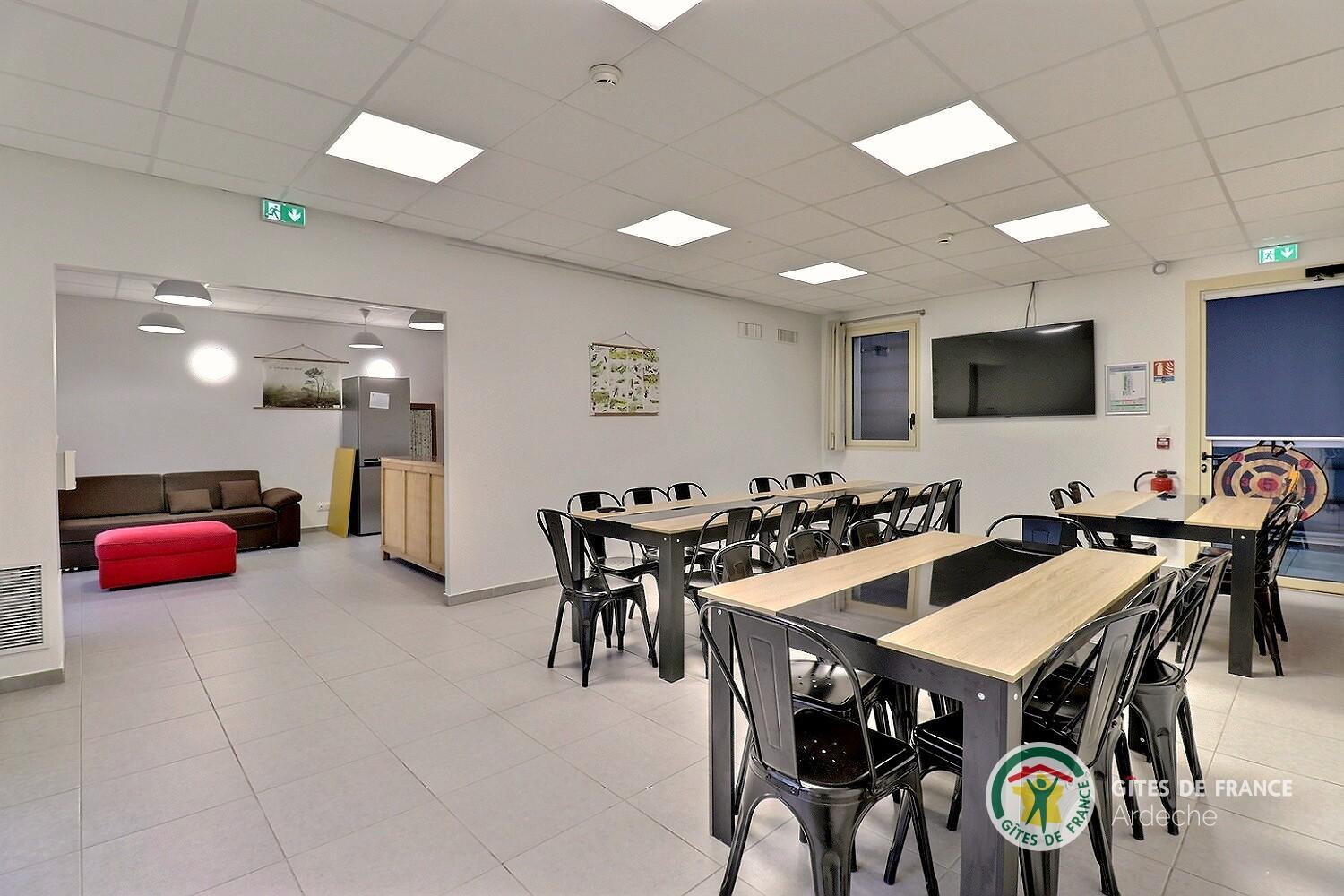 Nouveau bâtiment : la salle commune