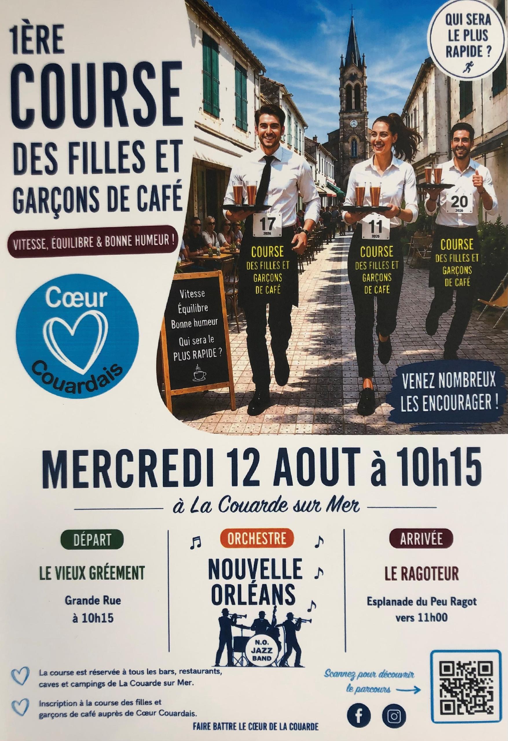 Course des filles et garçons de café