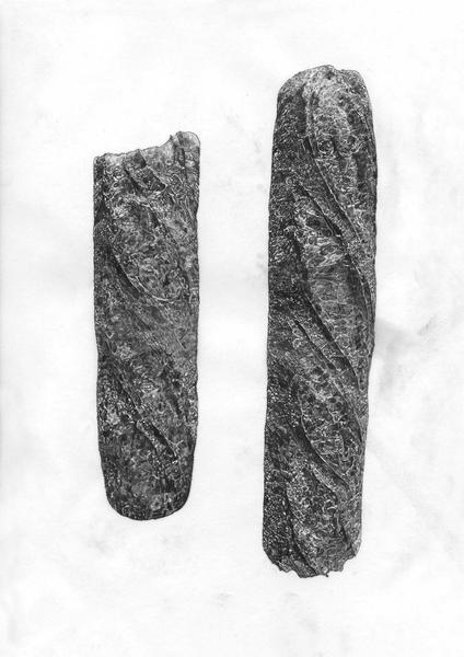 D’après une photographie d’une baguette de pain de chez Migros