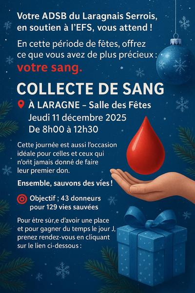 Collecte de sang_Laragne-Montéglin - © ARS