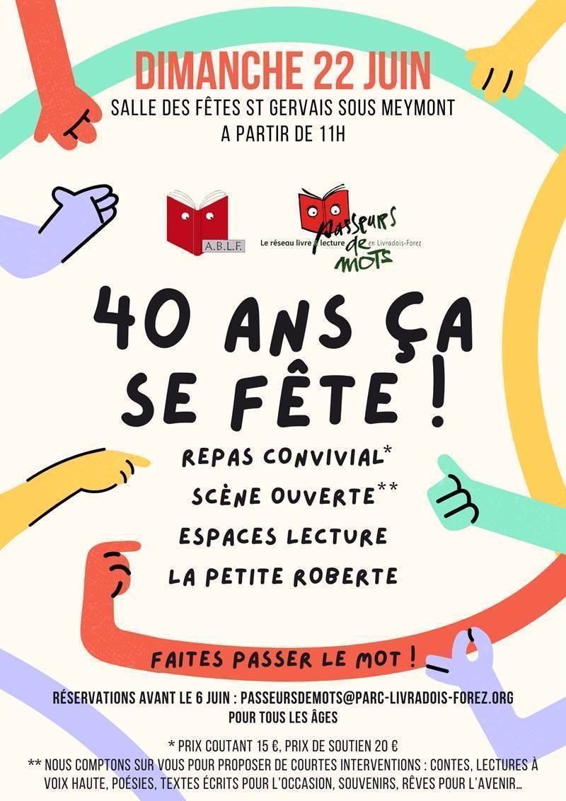 Passeurs de mots a 40 ans !