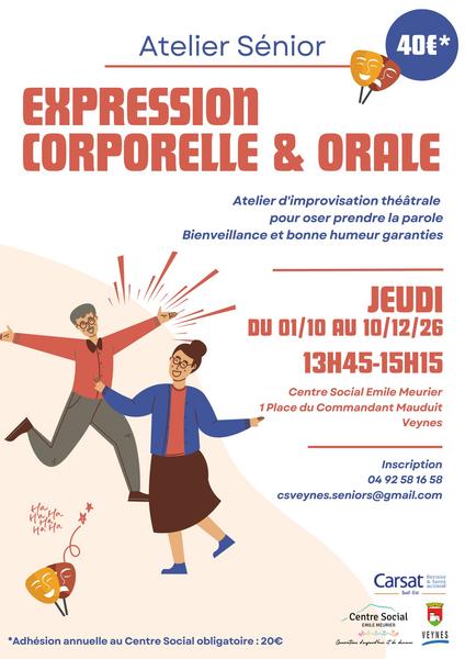 Atelier ' Expression corporelle et orale '